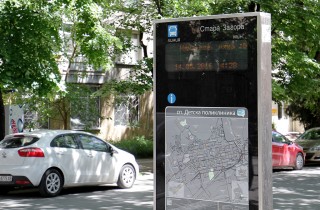 Поредно потрошено  информационно табло на спирка в Стара Загора 