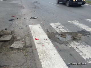 Верижна катастрофа на кръговото в Стара Загора