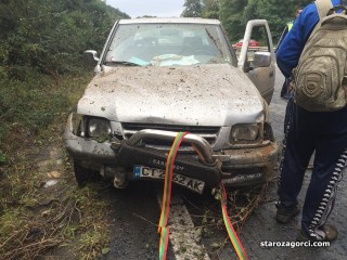 Стара Загора: Джип катастрофира на изхода на Стара Загора 