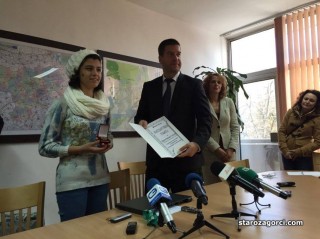 С награда за гражданска доблест отличиха смелата Мария от Стара Загора