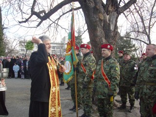 На Богоявление освещават знамената на гарнизон Стара Загора