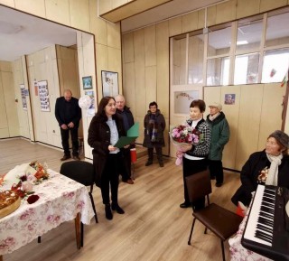 Поздрав от Община Стара Загора по случай 80-годишния си юбилей получи Мария Денева